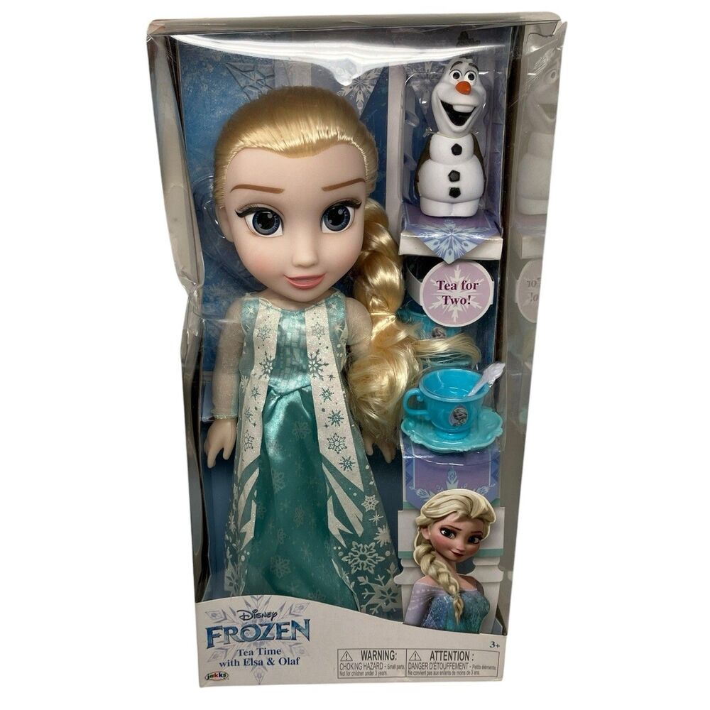 Disney‎ Frozen Elsa & Olaf Doll Set with Snowflake Dress – Christmas Gift